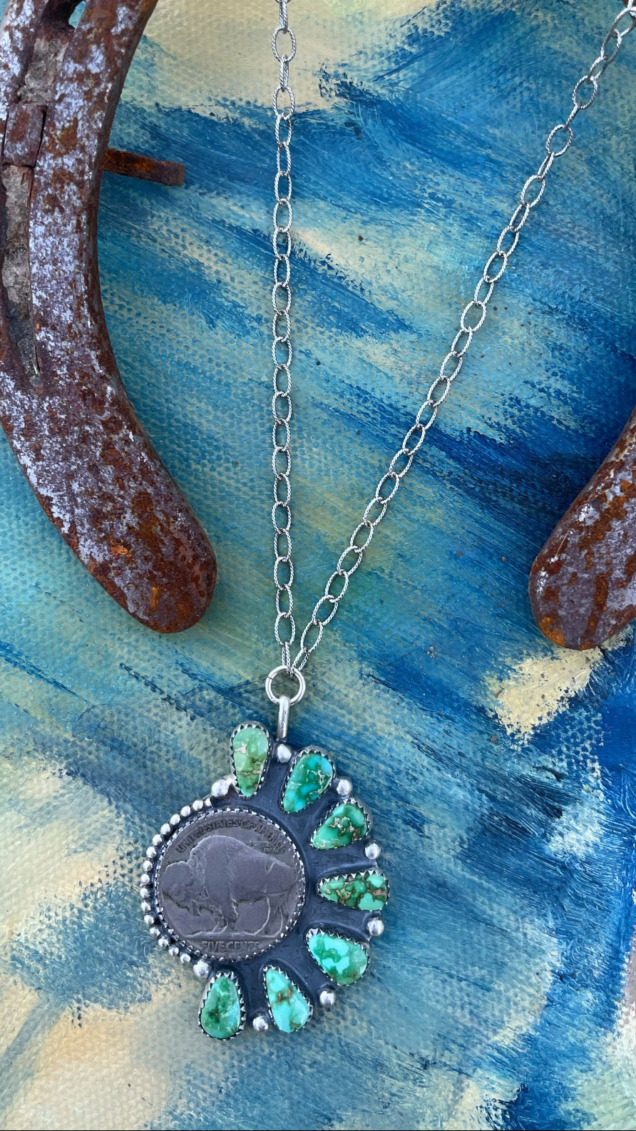 Chunky Sonoran Mountain Buffalo Necklace