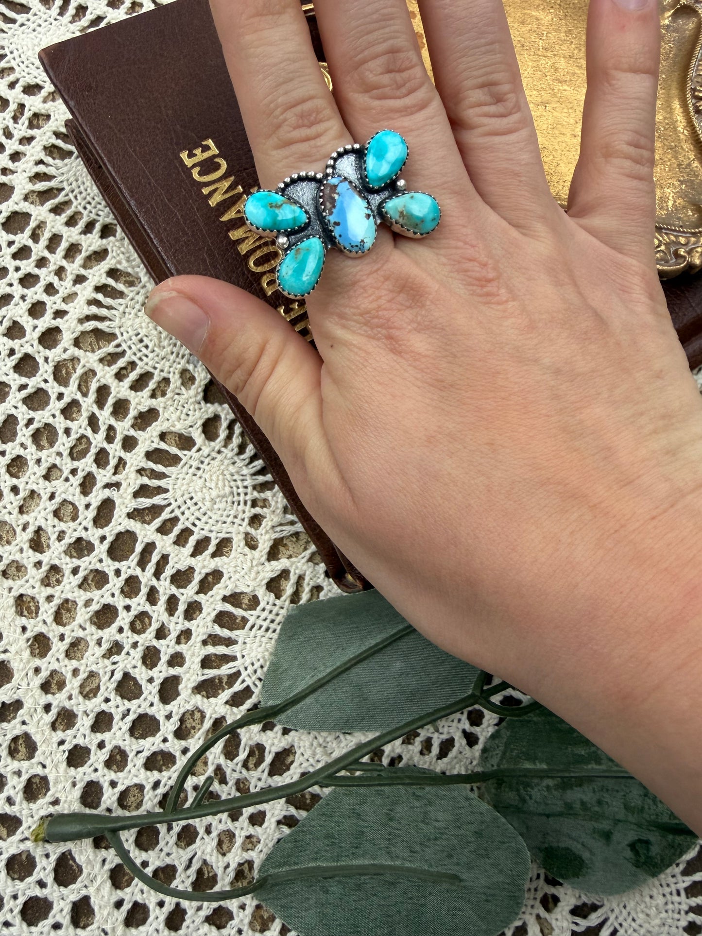 Blue Clear Sky Butterfly Ring