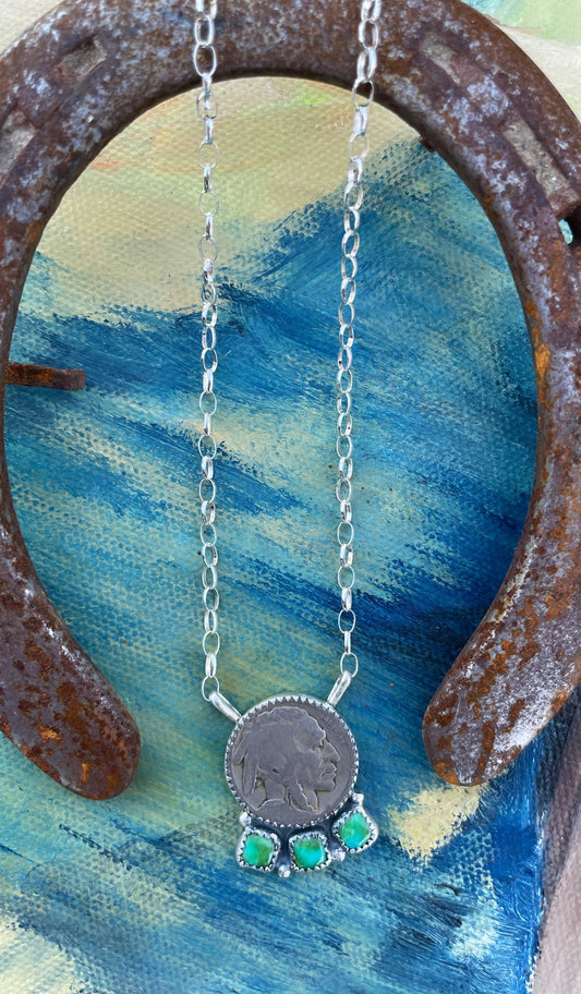 Sonoran Mountain Indian Coin Necklace