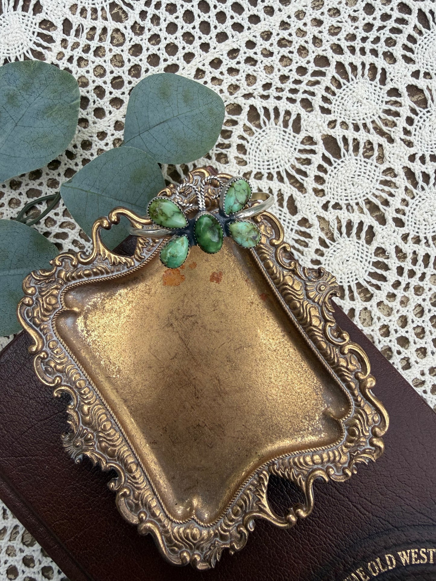 Holly Green Butterfly Cuff