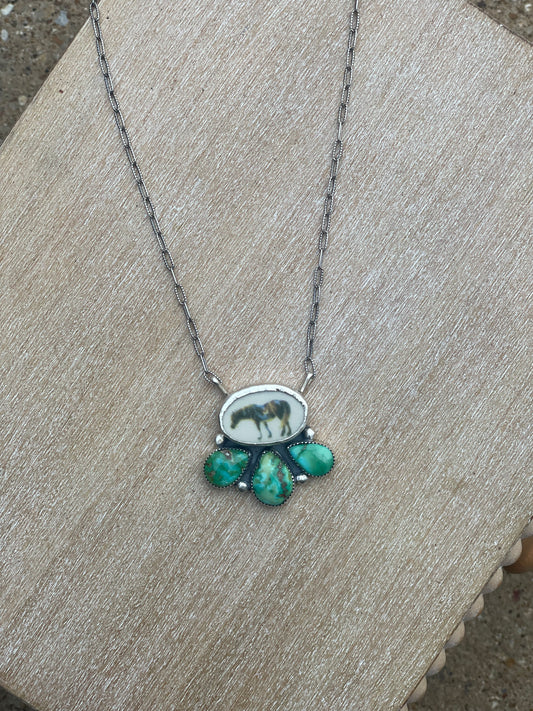 Paint Horse Necklace