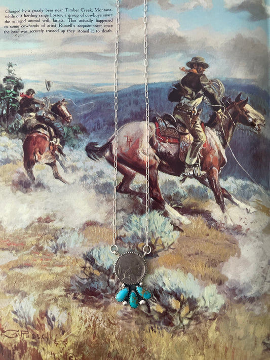 Cluster Indian Coin Necklace